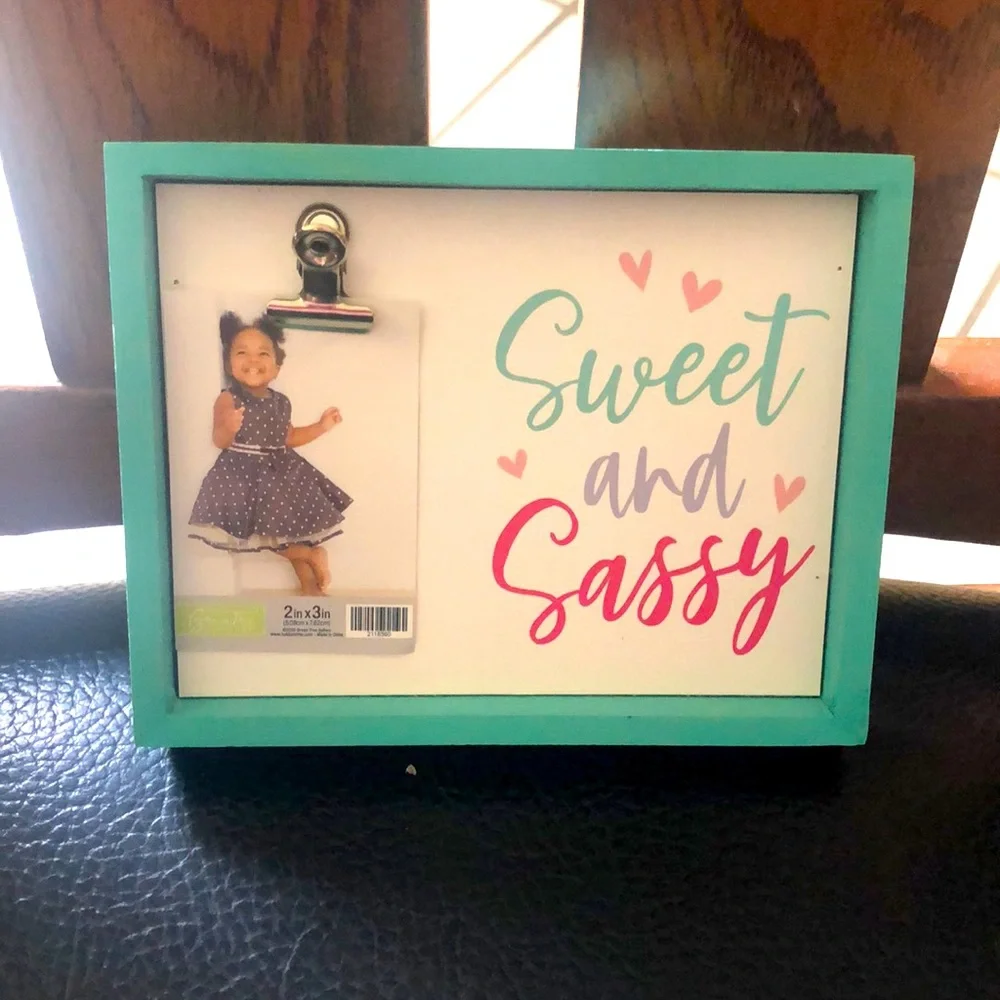 🌵 3/$15 Sweet and Sassy standing table shelf picture box frame (see description)